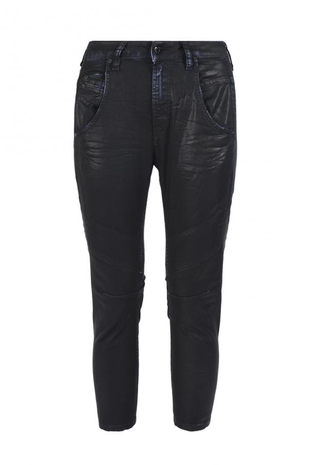 Black 'Fayza-Ne' waxed jeans Diesel - Vitkac Canada